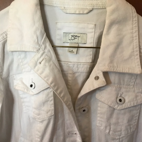 Loft white jean jacket - Picture 2 of 3